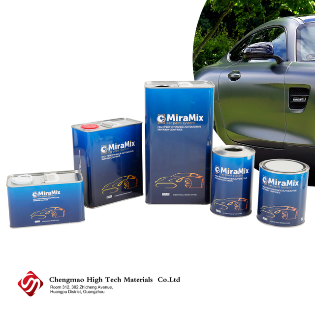 سيارة أكريليك الورنيش القياسية القياسية للسيارة الجافة الصلبة إعادة صياغة أرق مذيب معطف شفاف للطلاء التلقائي 1K 2K