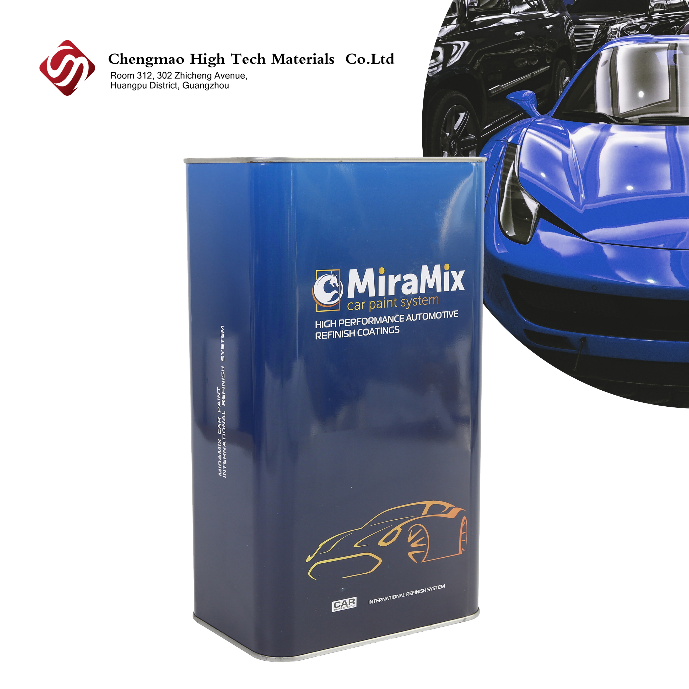 HS مبهر ClearCoat / Cheng Mao ClearCoat 2K الطلاء الأسينيني