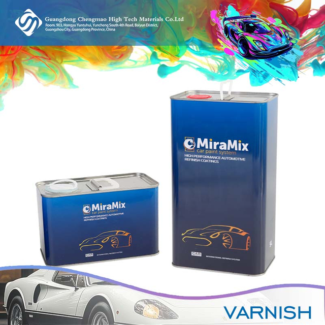 2K FAST DRY CLEARCOAT طلاء السيارة الأبيض الأسود