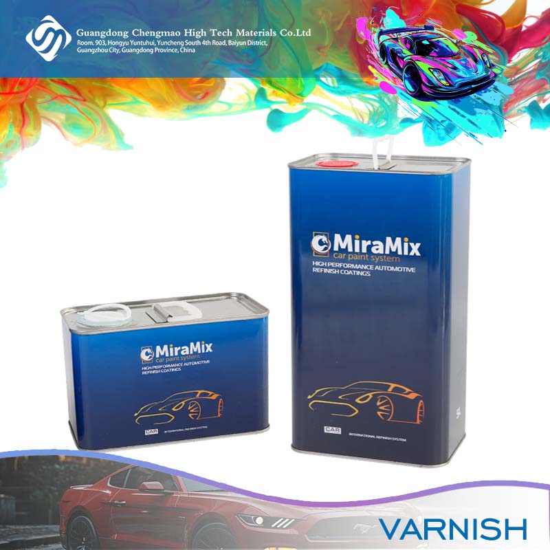 الطلاء ومعطف واضح